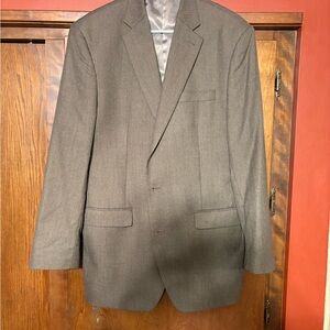 Chaps Men's Brown-Gray Herringbone Sport Coat Blazer